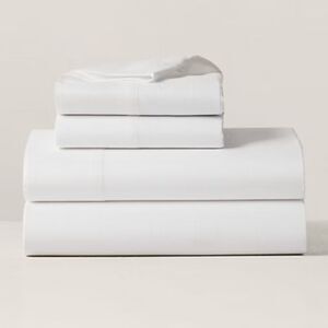 NWT Ralph Lauren King Fitted Sheet Lovan Studio White Organic Cotton